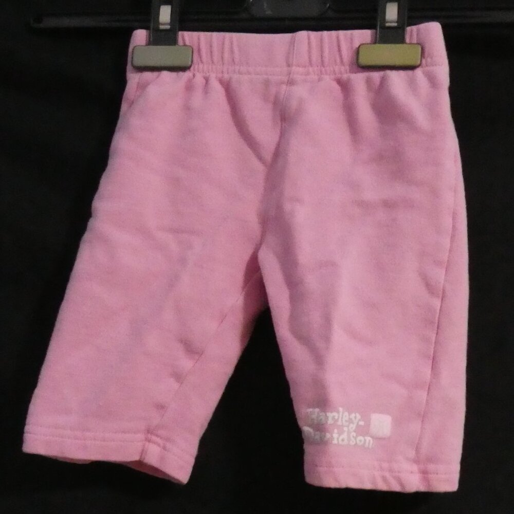 Unbranded | 0-6 months | Pink "Harley Davidson" Print Sweatpants